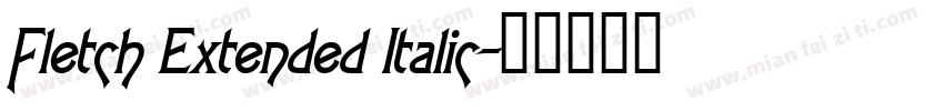 Fletch Extended Italic字体转换